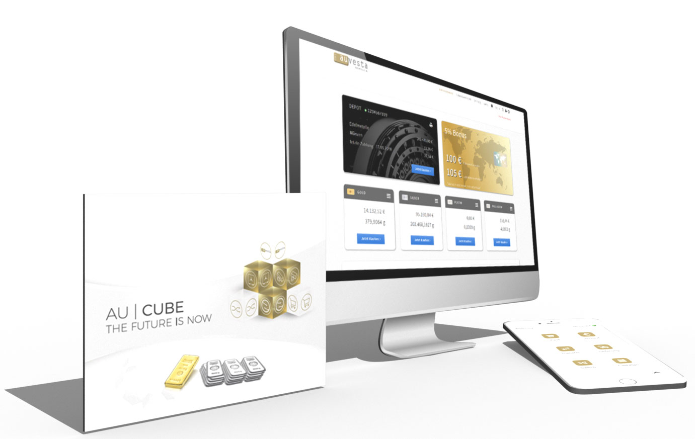 Das Auvesta Online Depot - weltweit Gold und Edelmetalle kaufen und verkaufen